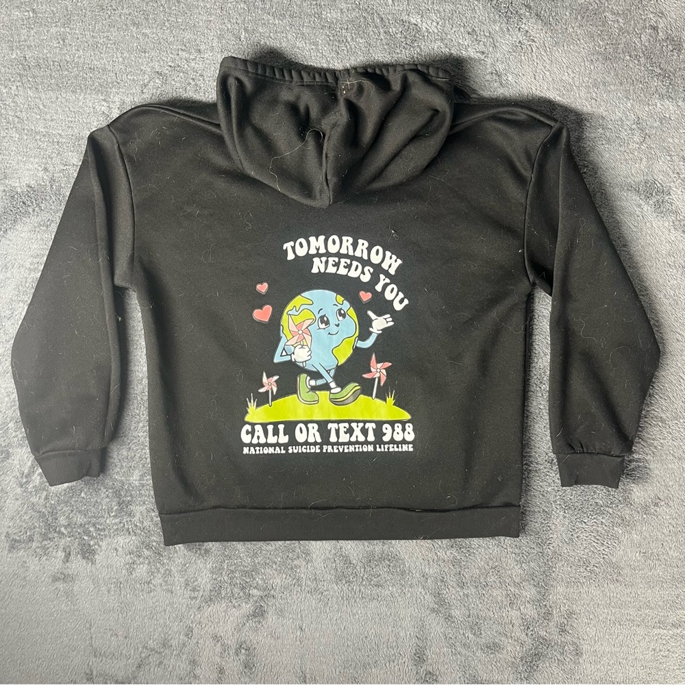 Tomorrow Needs You 988 Mental Health Affirmation Positivity Inspirational Hoodie